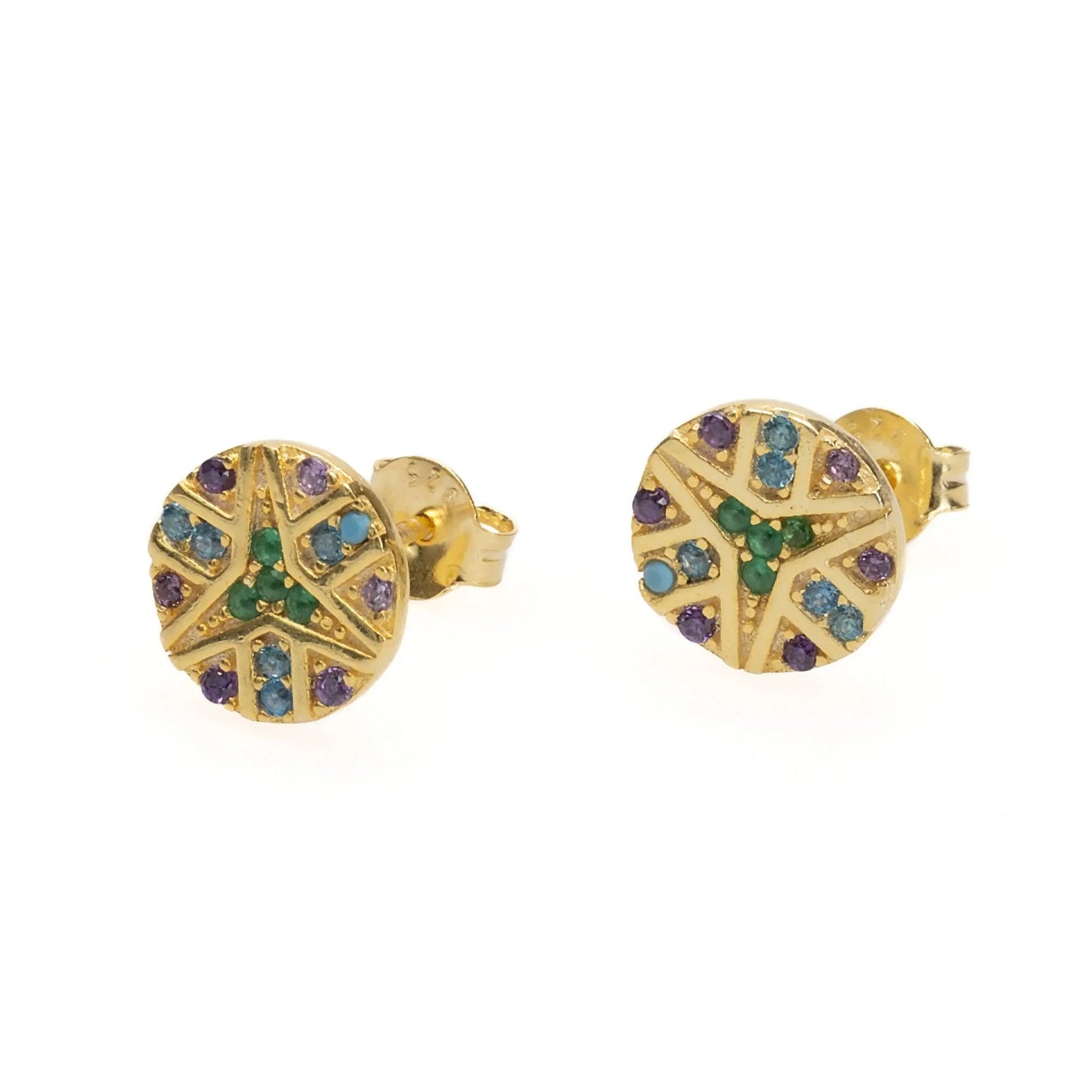 Dainty Gold Dot Earrings