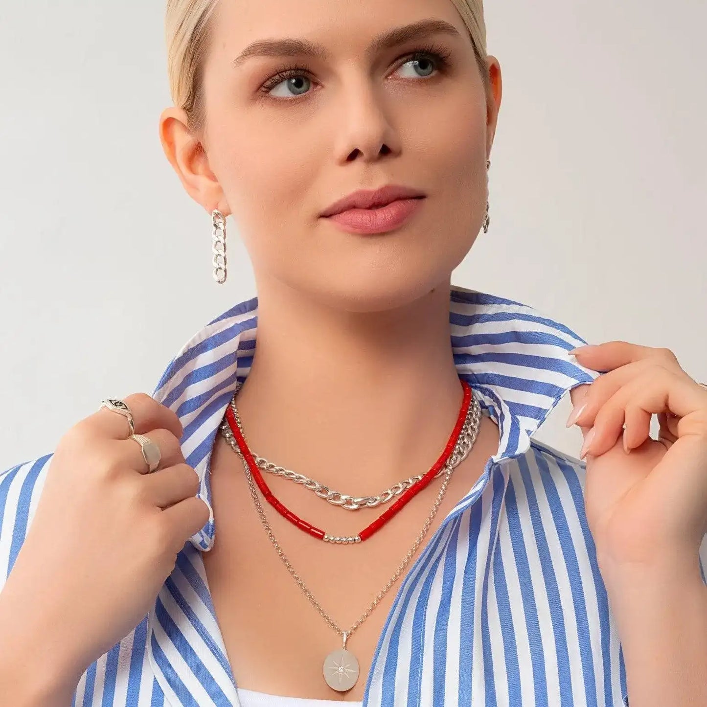 Dangling Chain Earrings with Silver and 14k Gold Options