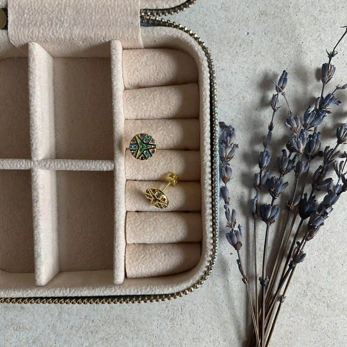 Dainty Gold Dot Earrings