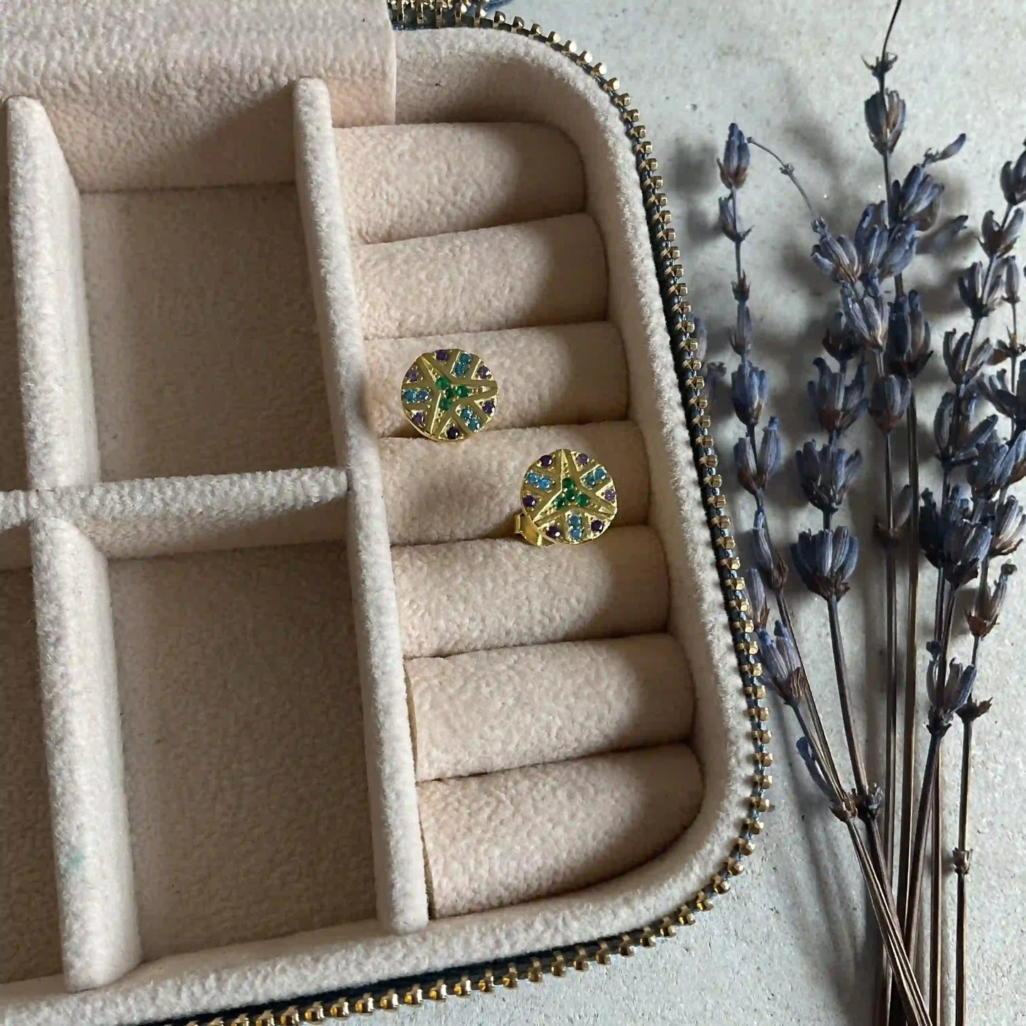 Dainty Gold Dot Earrings
