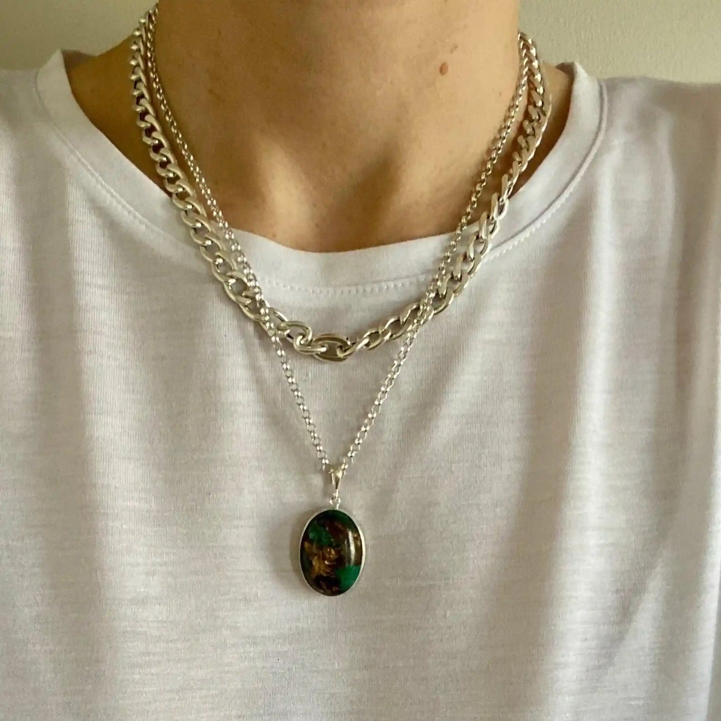 Silver Chunky Chain Necklace
