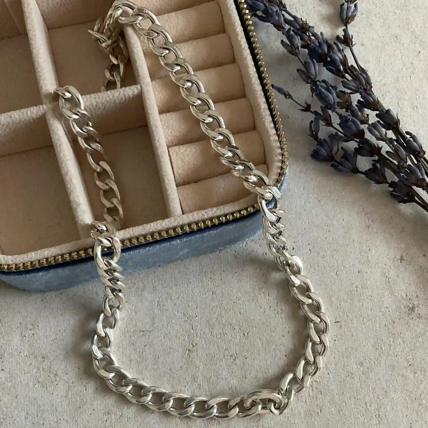 Silver Chunky Chain Necklace