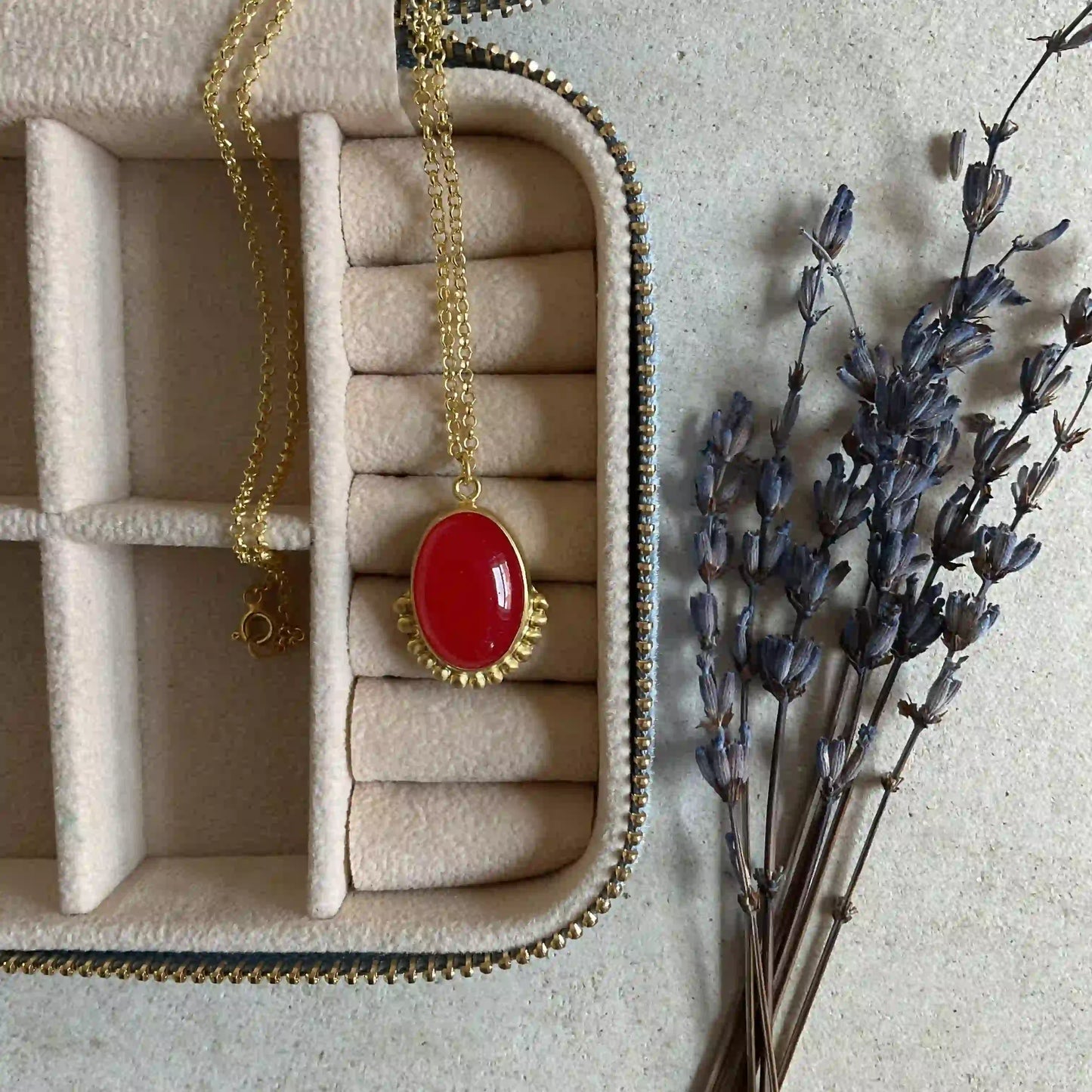 Red Agate Necklace