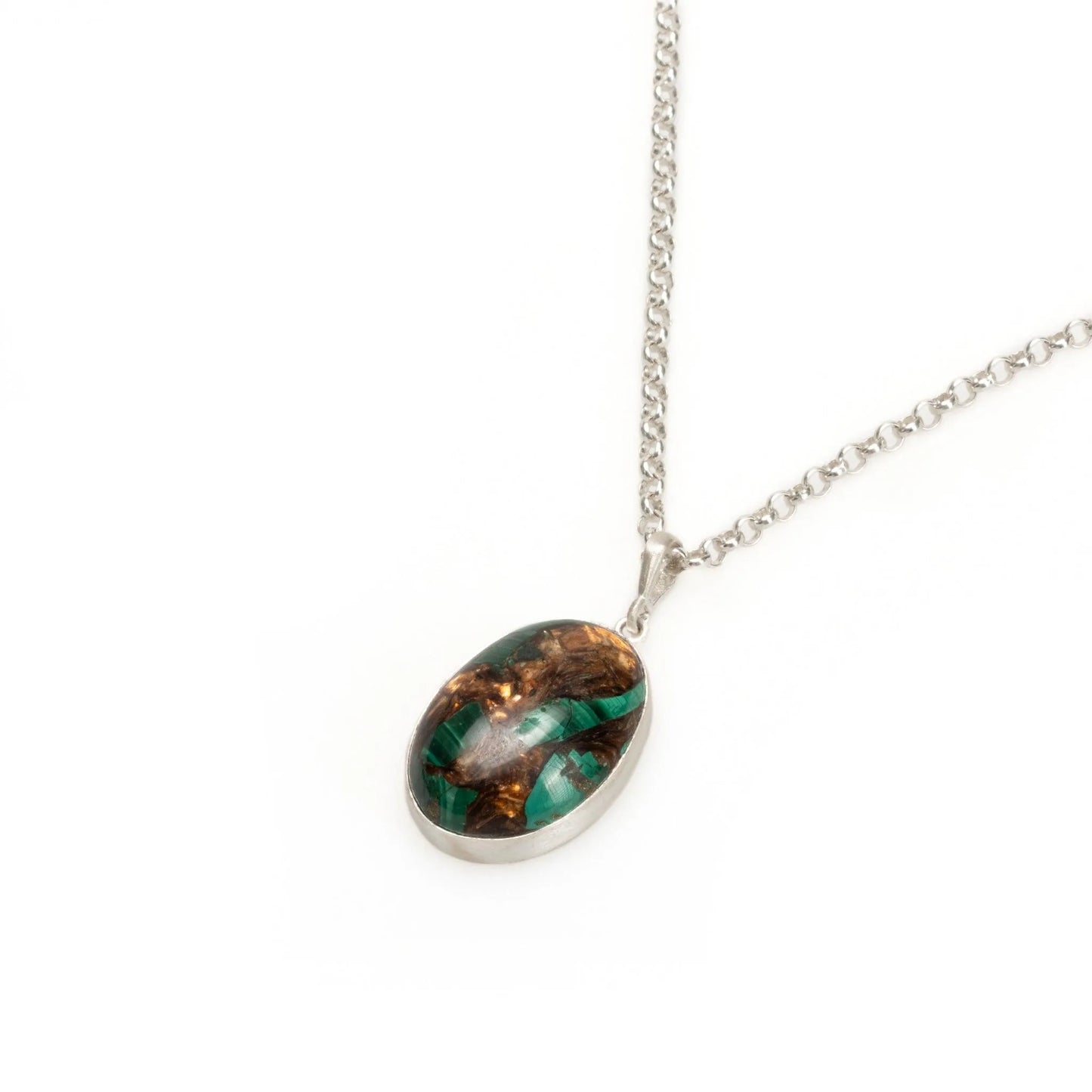 Green and Blue Variscite Pendant Necklace
