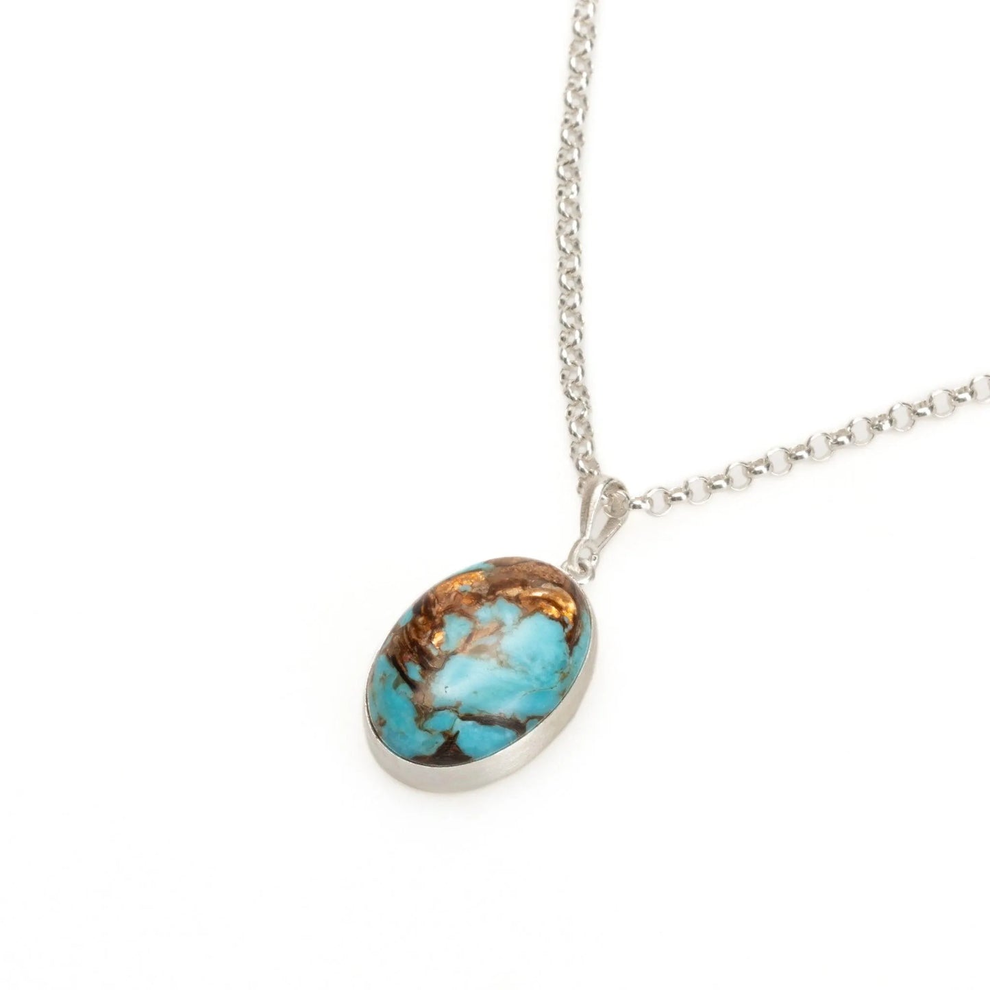 Green and Blue Variscite Pendant Necklace