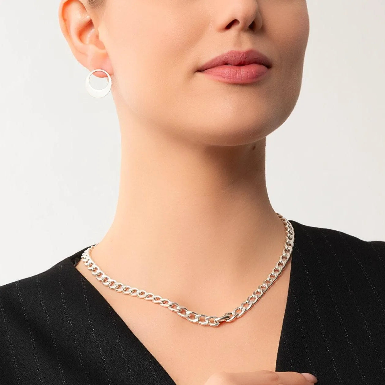 Silver Chunky Chain Necklace