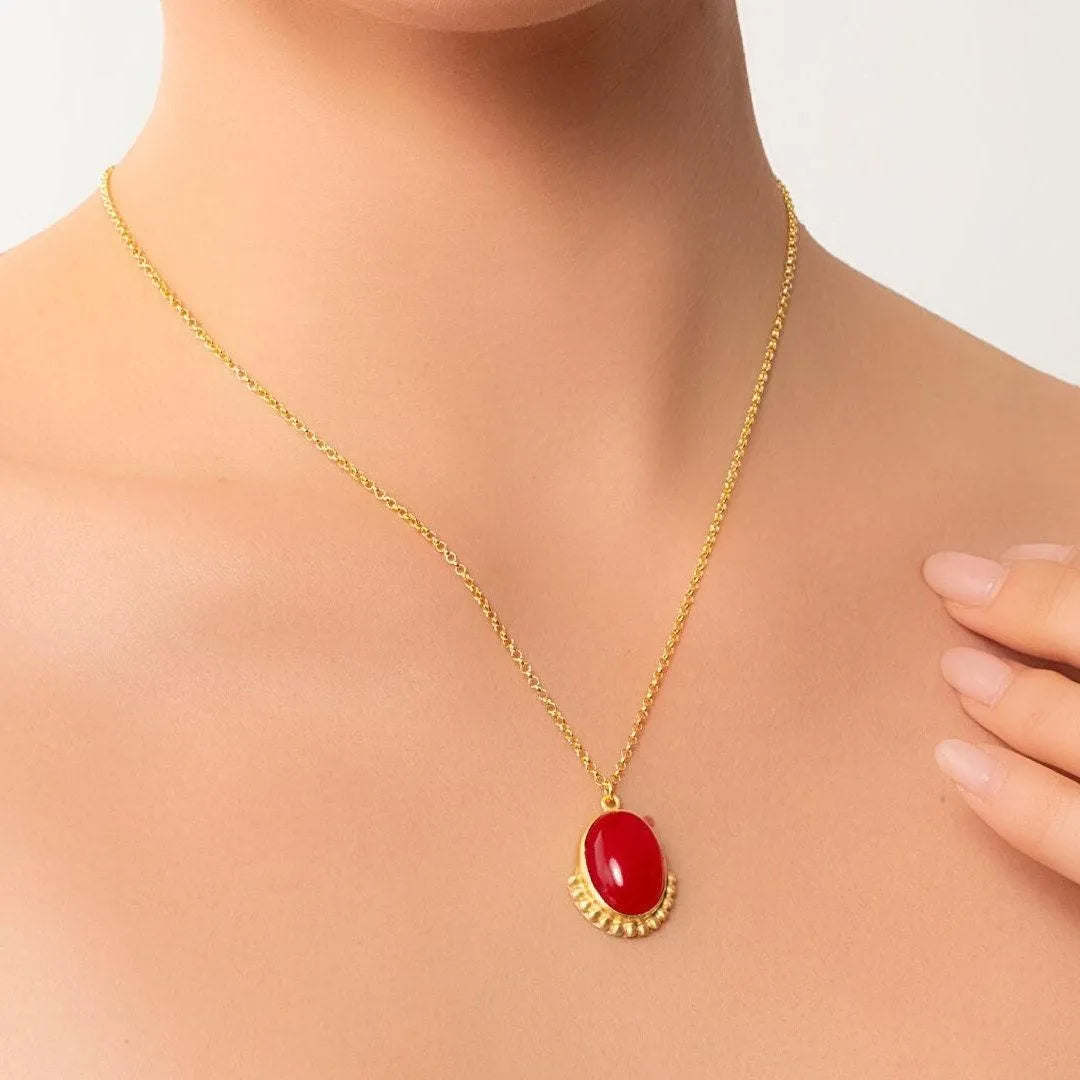 Red Agate Necklace