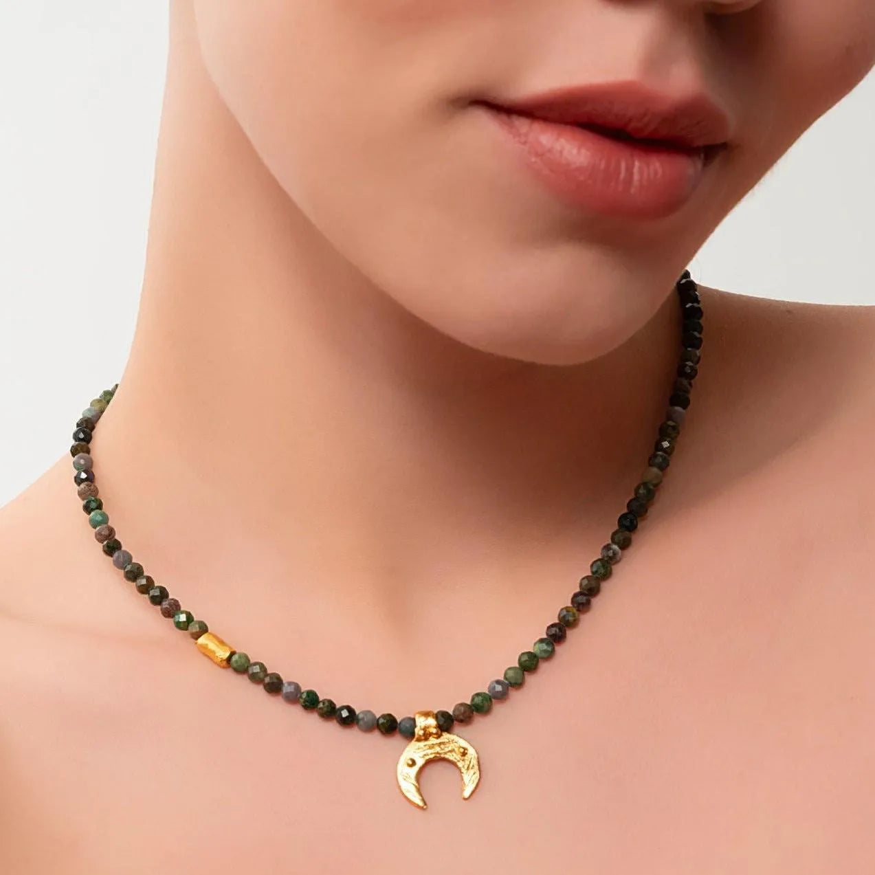 Turquoise Beaded Celtic Necklace