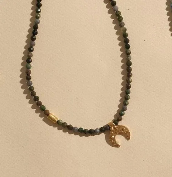 Turquoise Beaded Celtic Necklace