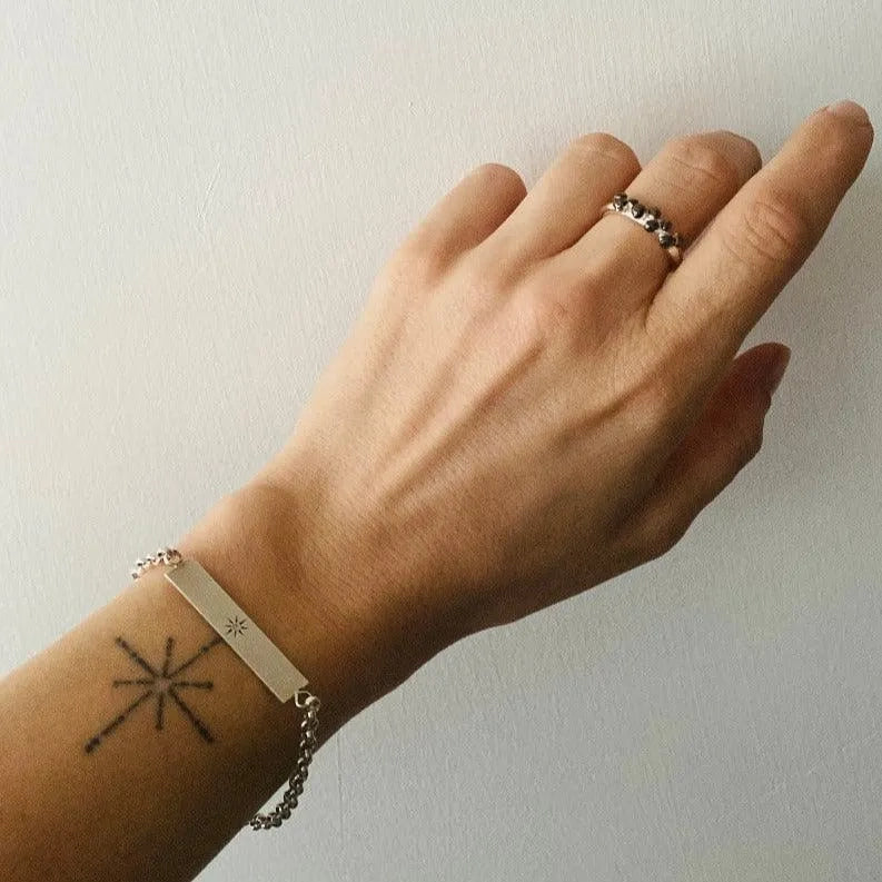 Silver North Star Bracelet