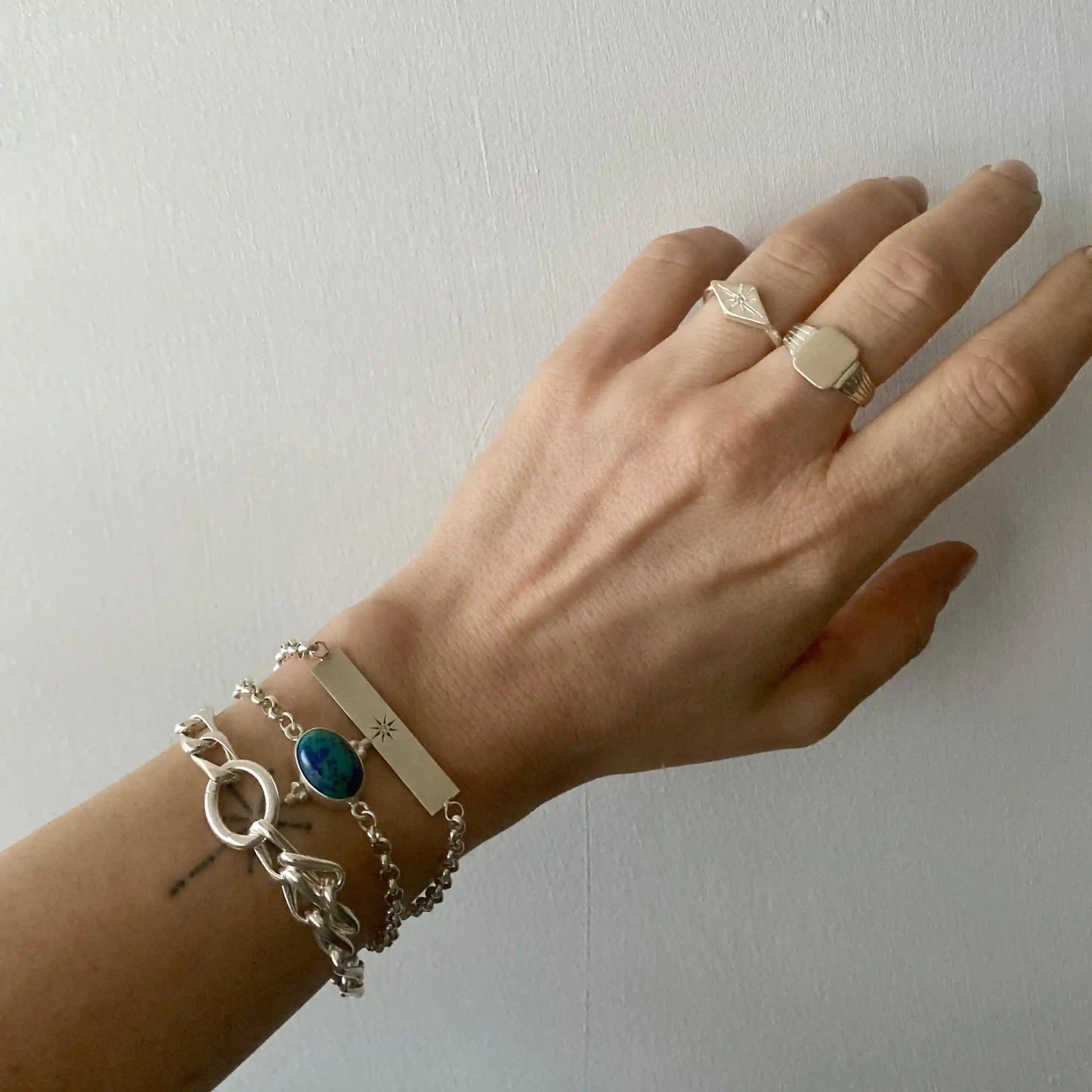 Silver North Star Bracelet
