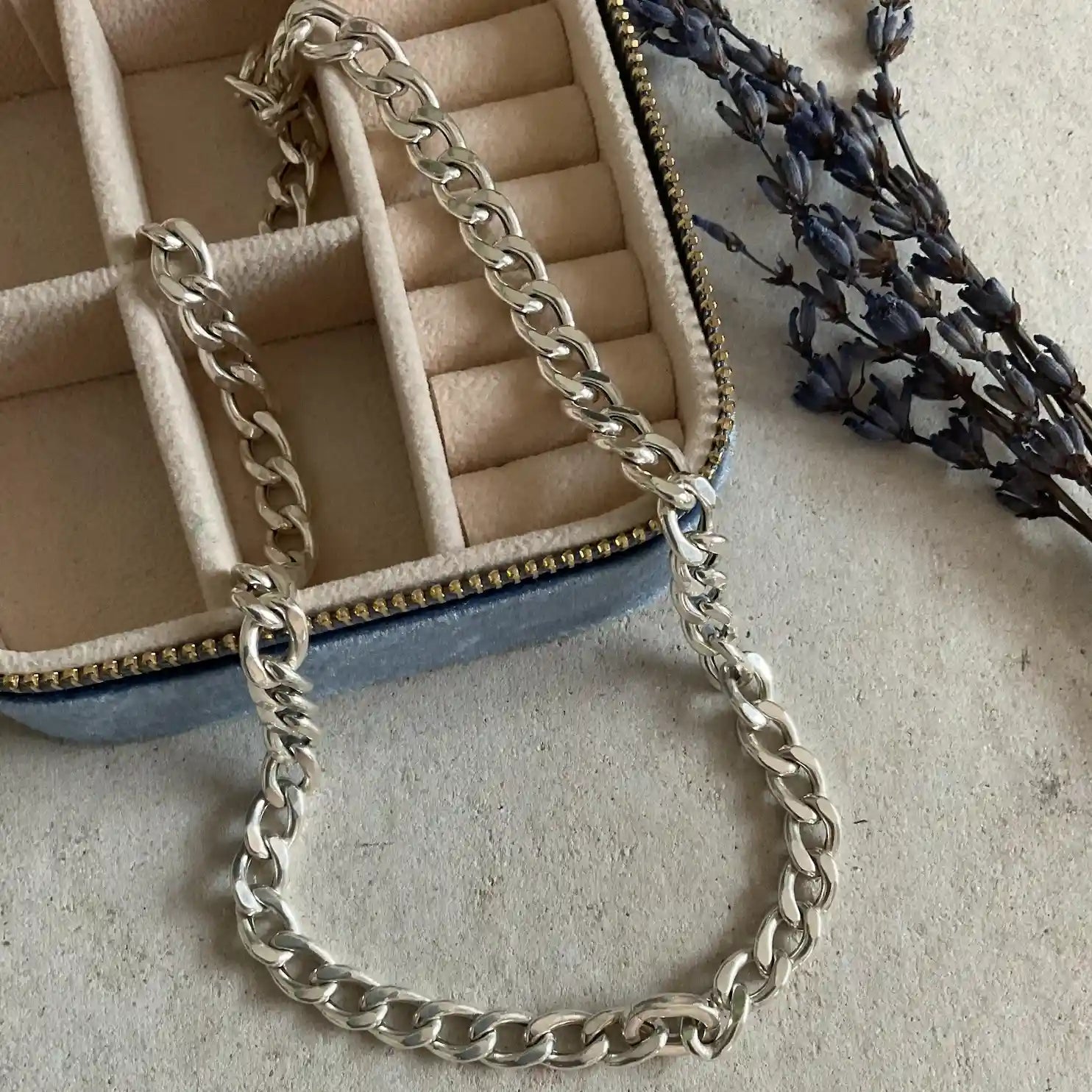 Silver Chunky Chain Necklace