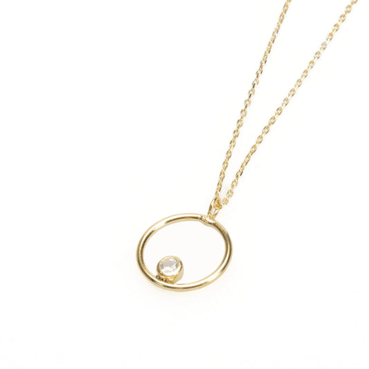 Gold Circle Necklace