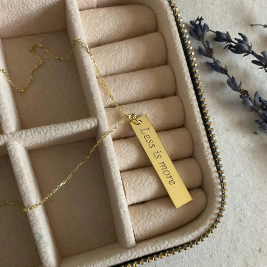 Gold Message Necklace